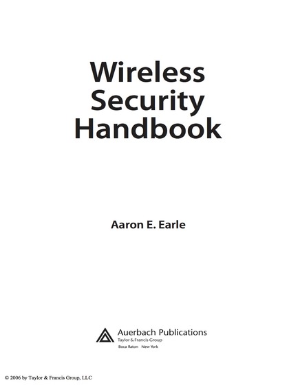 Wireless Security Handbook