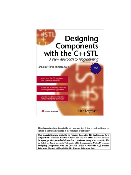 Designing Components with the C++ STL