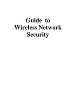Guide to Wireless Network Security