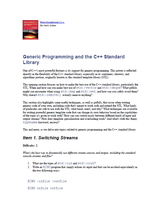 More Exceptional C++