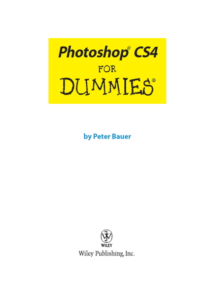 Photoshop CS4 for Dummies