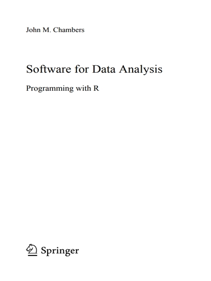 Software for Data Analysis Programming with R