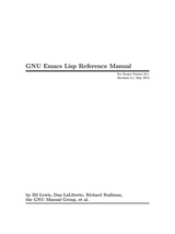 GNU Emacs Lisp Reference Manual